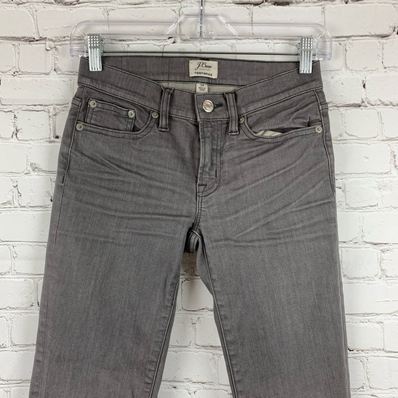 J Crew Gray  Toothpick Skinny Jeans 👖 - Picture 3 of 7